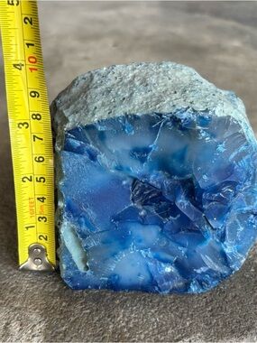 Blue Agate Decorative Geode - Home Accents